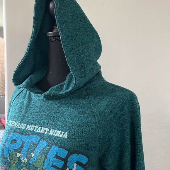 2014 Teenage Mutant Ninja Turtles hooded sweatshirt, dark green, size M - Picture 3 of 6